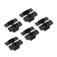 RJXHOBBY 5pcs Amass XT90E-M Brass Gold Plated Male Connector with Dust-proof Cover PVC Plug Protective Sleeve Cap
