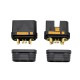 RJXHOBBY QS10-S Anti-spark Battery Connector Large Current Male Female Gold Plated Plug for RC UAV Drone
