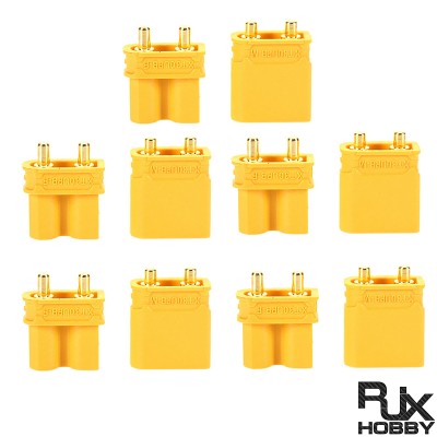 RJX 5Pairs Amass XT30UPB Male Female Bullet Connector Plug For RC FPV Lipo Battery RC Quadcopter 