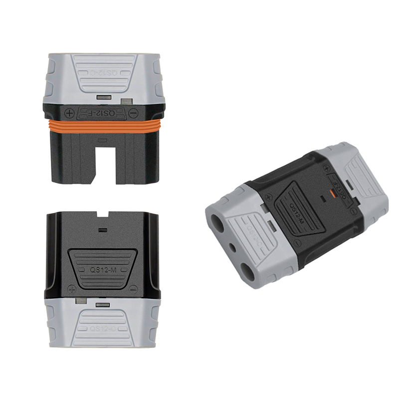 RJXHOBBY 1pairs QS12 Anti-sparking Male Female Plugs Connector High Temperature Resistance High-Current Weldable 