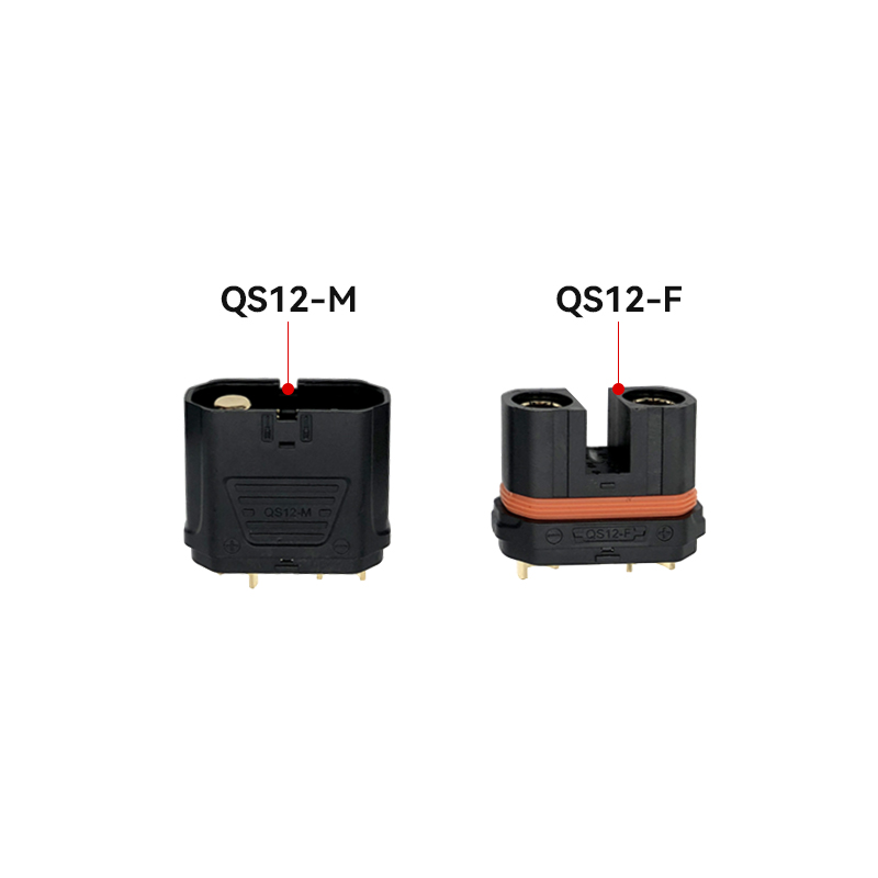 RJXHOBBY 1pairs QS12 Anti-sparking Male Female Plugs Connector High Temperature Resistance High-Current Weldable 