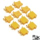 RJX 5 Pairs Amass XT30PW ESC Motor PCB board plug Banana Golden XT30 Upgrade Right Angle Plug Connector for RC Mode