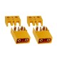 RJXHOBBY 5pcs Amass XT90IPW Connector 4.5mm Golden Plated Bullet Banana Plug Connector w/ Signal Pin