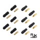 RJX 5pair Amass 3.5mm SH3.5 Gold Plated Connector with Protective Sleeves