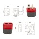 RJX 5Pair Amass AM-1015E T-plug Battery Connector Set Male Female for FPV LiPo Battery RC model