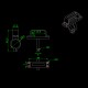RJX 1PCS RC Agriculture UAV Frame AS150U Plug Fixed Seat Male Connector Mount Holder Support Base for 20mm Carbon Tube