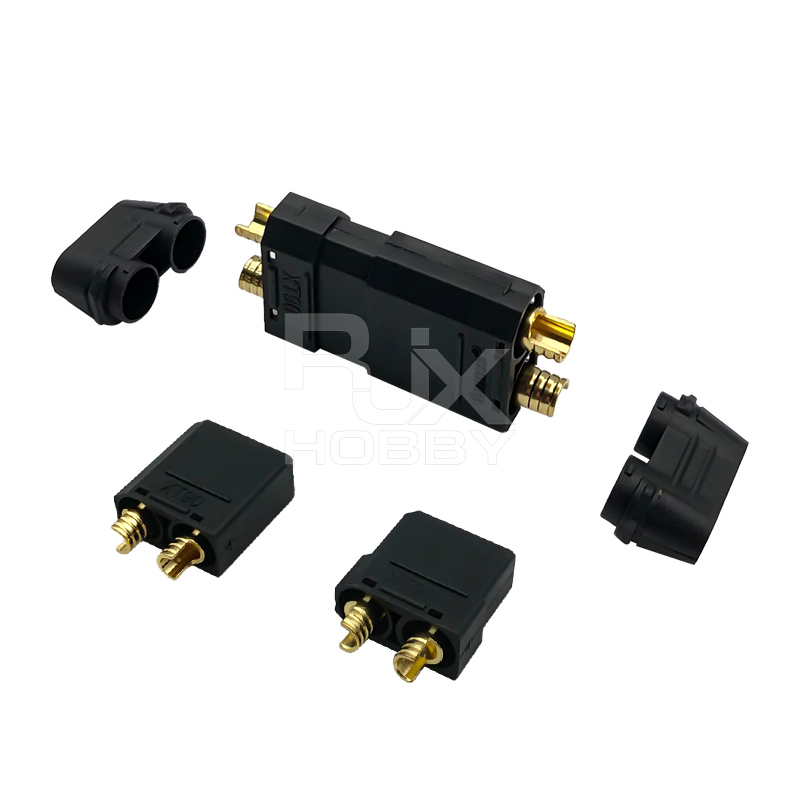 RJXHOBBY 5pair Amass XT90H XT90 Large Current Lipo Battery Connector Male Female Gold-plated Plug with Sheath 