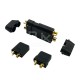 RJXHOBBY 5pair Amass XT90H XT90 Large Current Lipo Battery Connector Male Female Gold-plated Plug with Sheath 