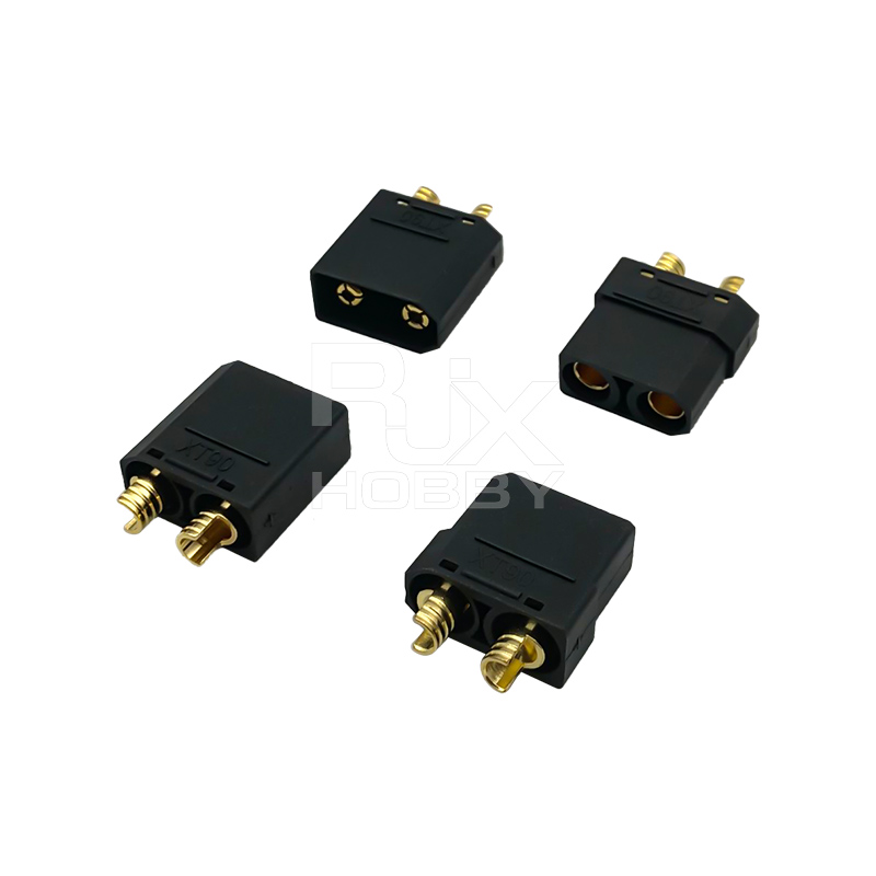 RJXHOBBY 5pair Amass XT90H XT90 Large Current Lipo Battery Connector Male Female Gold-plated Plug with Sheath 