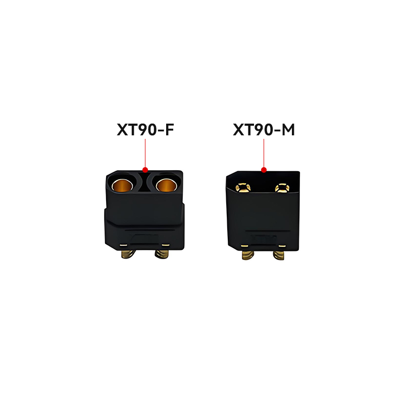 RJXHOBBY 5pair Amass XT90H XT90 Large Current Lipo Battery Connector Male Female Gold-plated Plug with Sheath 