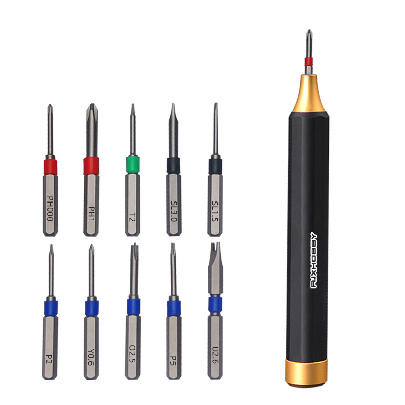 RJX 10 in 1 Precision Screwdriver Mini Portable Screwdriver Set Multi-functional Screw Driver