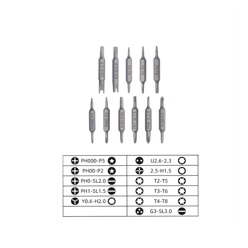 RJX 22 in 1 / 11pcs  Precision Screwdriver Mini Portable Screwdriver Set Multi-functional Screw Driver 