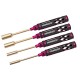 RJX Pink Supper Light Knurled Grip HSS titanized 4.0 5.5 7.0 8.0 Nut Drivers for FPV RC Models Car Boat Airplane