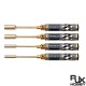 RJX Gold Supper Light Knurled Grip HSS titanized 4.0 5.5 7.0 8.0 Nut Drivers for FPV RC Models Car Boat Airplane