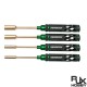 RJX Green Supper Light Knurled Grip HSS titanized 4.0 5.5 7.0 8.0 Nut Drivers for FPV RC Models Car Boat Airplane
