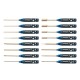 RJXHOBBY Supper Light Knurled Grip HSS titanized Hex /Nut/ Phillips/ Flat Screwdriver 16 pcs kits