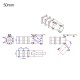 RJXHOBBY 1pcs 40mm 50mm 60mm folding arm for Plant Protection UAV Multicopter