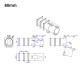 RJXHOBBY 1pcs 40mm 50mm 60mm folding arm for Plant Protection UAV Multicopter