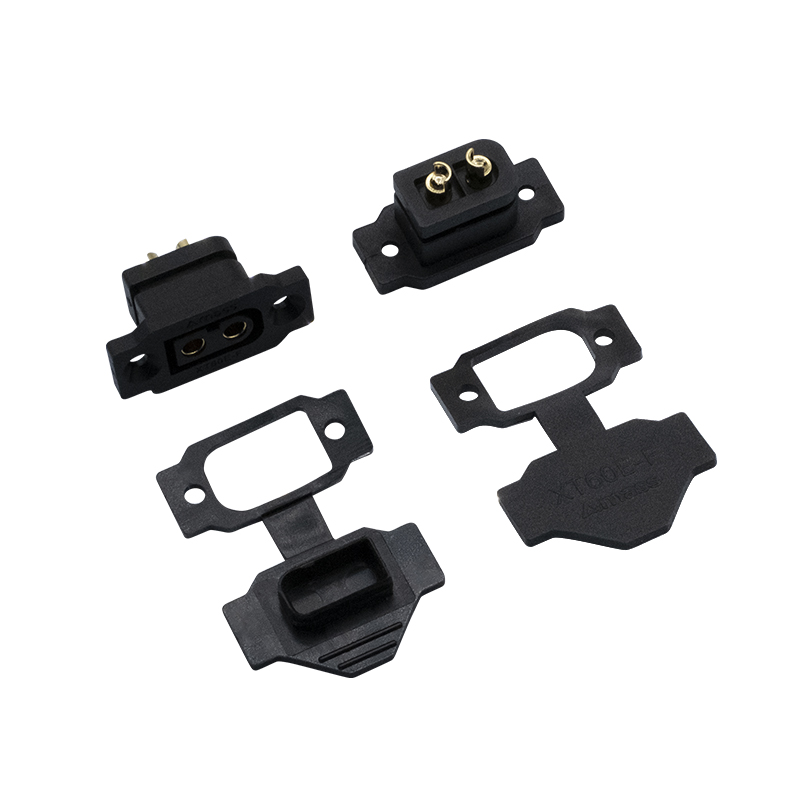 RJXHOBBY 4pcs Amass XT60E-F Female Plug Large Current Gold/Brass Ni Plated Connector Power Battery Connecting Adapter