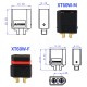 RJX 5 pair Amass XT60W Waterproof Plug Gold-Plated Bullet Connectors Male Female for RC Aircraft Drone Lipo Battery Car Boat