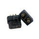 RJX 1pair QS5 40A Battery Plug 5mm Gold Plated Bullet Connector 3P Signal Pin For RC Car FPV Drone Ebike Power System