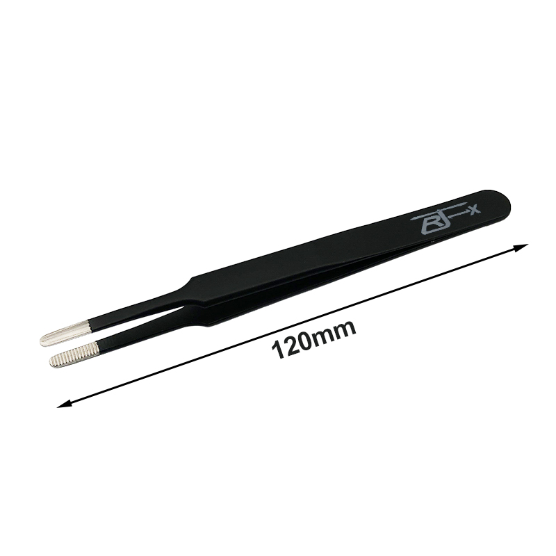 RJX Serrated Tip Straight thumb Tweezers