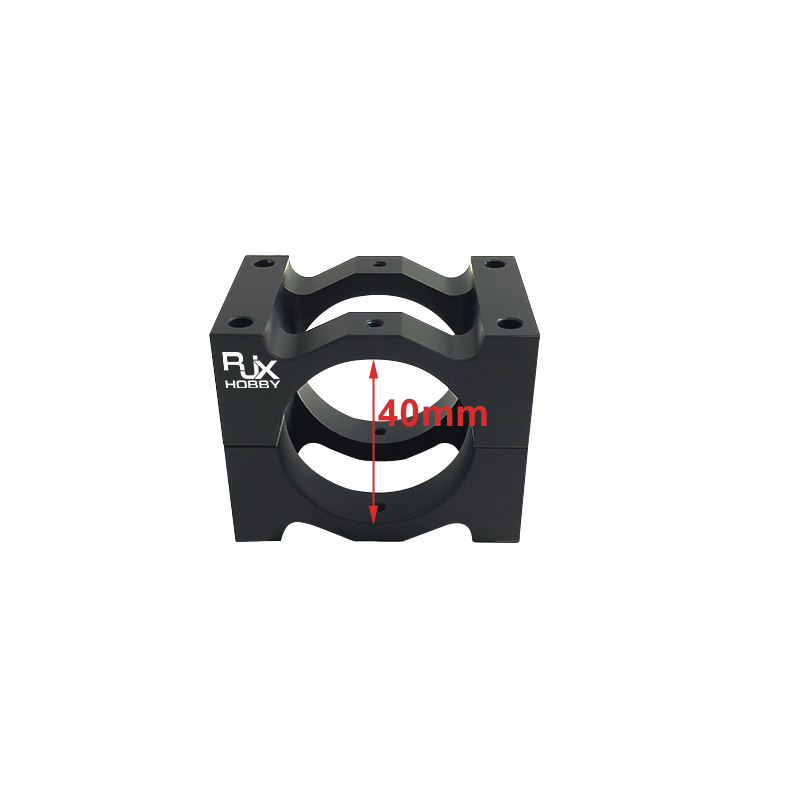 RJXHOBBY 1pcs 40 / 45 / 50mm Pipe Clip Tubing Clamp Fastener Carbon Tube Fixed Joint for RC Plant Agriculture UAV Drone