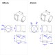 RJX 1pcs Aluminum alloy 30mm 35mm 45mm 50mm Center Plate Mount Holder for RC Multirotor Drone