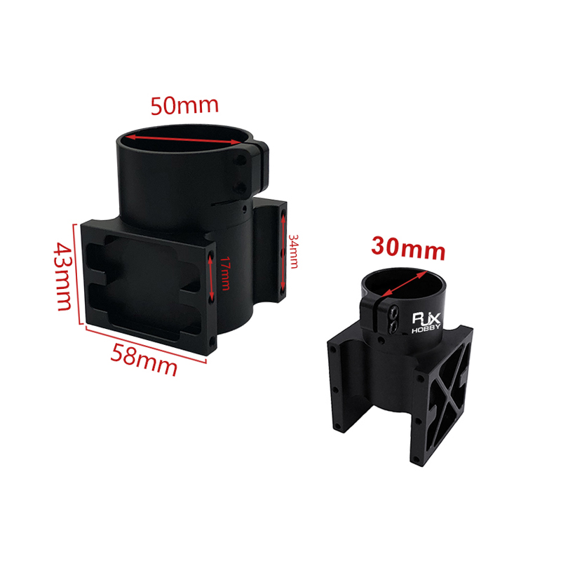 RJX 1pcs Aluminum alloy 30mm 35mm 45mm 50mm Center Plate Mount Holder for RC Multirotor Drone