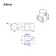 RJX 1pcs Aluminum alloy 30mm 35mm 45mm 50mm Center Plate Mount Holder for RC Multirotor Drone