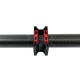 RJX 1pcs 35mm Connecting Pipe Clip Tubing Aluminum Alloy Clamp Fastener Carbon Tube Fixed Joint Connector 