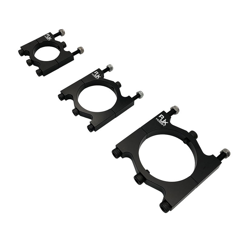 RJX 1pcs Aluminum Alloy 25 / 30 / 35 / 40 / 50mm Tube Clamp Fixture Clip Pipe Bracket for UAV Drone Spare Parts