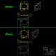 RJX 1pcs Aluminum Alloy 25 / 30 / 35 / 40 / 50mm Tube Clamp Fixture Clip Pipe Bracket for UAV Drone Spare Parts