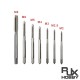 RJX 2pcs Thread Tap HSS Machine Plug Tap Metric Screw Tap Drill Thread Tool M2 M2.5 M3 M4 M5 M6 M8 Hand Tools