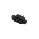 RJX 5pcs Amass Black XT60EW Large Current Flame Retardant Power Connector Gold-plated Male Plug for RC UAV Battery Connection