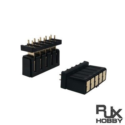 RJX 2Pairs 5Pin battery connector Holder Cilp contact pitch 5.0mm for 30A instant current