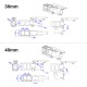 RJXHOBBY 1pcs 20 / 25 / 30 / 40mm folding down arm for Plant Protection UAV Multicopter