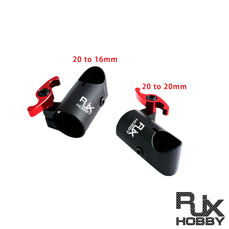 RJXHOBBY 1pcs Quick Release Tripod 20 to 16mm/20 to 20mm Tee Joint Connector Carbon Tube Fixed Seat Adapter for RC UAV