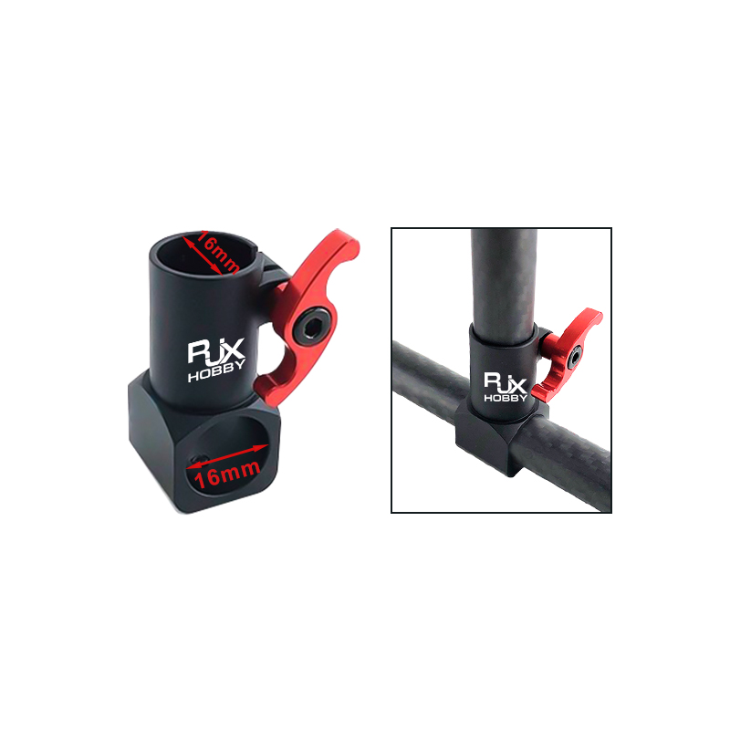 RJXHOBBY 1pcs 16mm 20mm 25mm Quick Release Tripod CNC Three-way Joint  for RC Multiaxis UAV DIY Parts ​