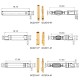 RJX 50 Pairs 2.0mm Gold Bullet Banana Connector Plug 2mm Male & Female Bullet Connector 
