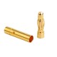 RJX 50 Pairs 3.0mm Gold Bullet Banana Connector Plug 3mm Male & Female Bullet Connector