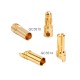 RJX 50 Pairs 3.5mm Gold Bullet Banana Connector Plug 3.5mm Male & Female Bullet Connector
