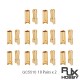 RJX 20 Pairs 5.5mm Gold Bullet Banana Connector Plug 5.5mm Male & Female Bullet Connector