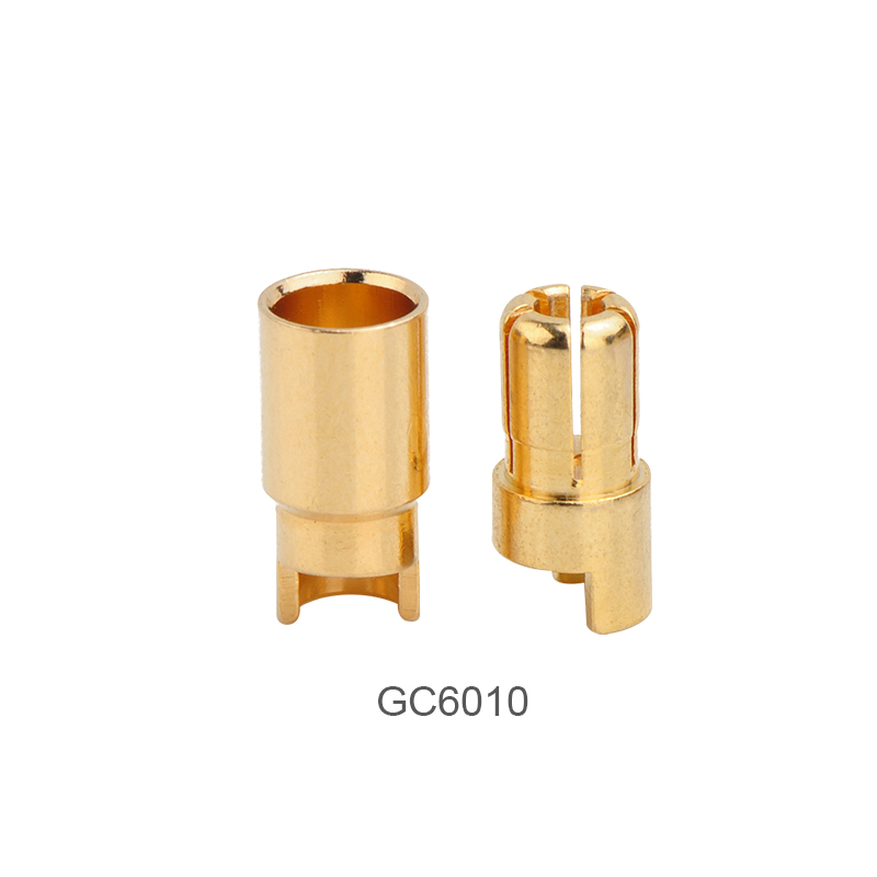 RJX 20 Pairs 6.0mm Gold Bullet Banana Connector Plug 6mm Male & Female Bullet Connector