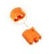 RJX Amass 10pcs Male DC Plug LCB30PB Copper Silver Plated Lithium Battery Connector For Smart Appliance