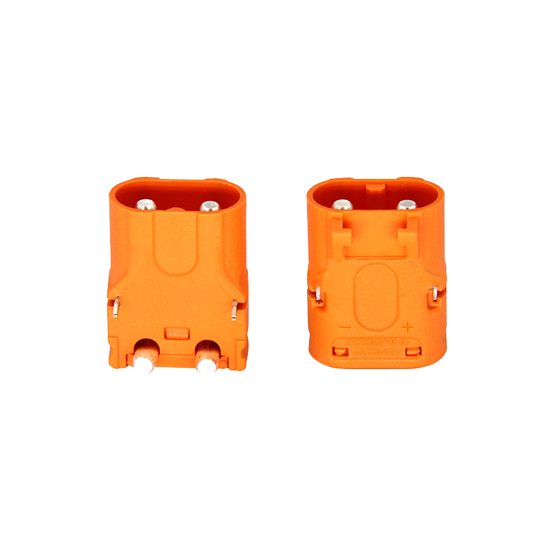RJX Amass 10pcs Male DC Plug LCB30PW Copper Silver Plated Lithium Battery Connector For Smart Appliance