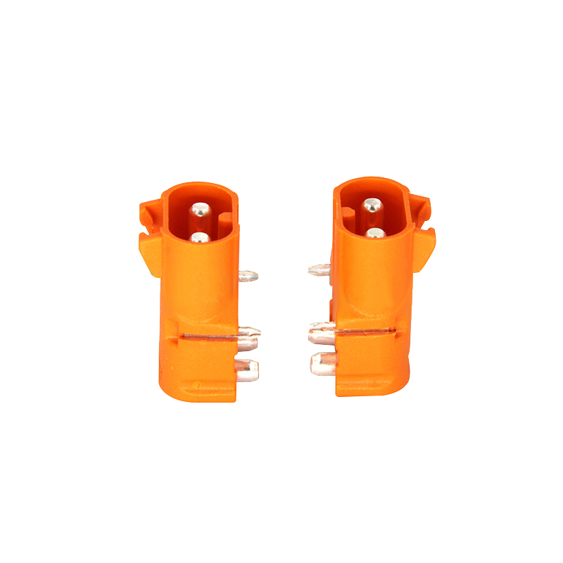 RJX Amass 10pcs Male DC Plug LCB30PW Copper Silver Plated Lithium Battery Connector For Smart Appliance