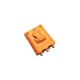 RJX Amass 10pcs Male 3PIN LCC30PB Copper Silver Plated Lithium Battery Connector For Smart Appliance