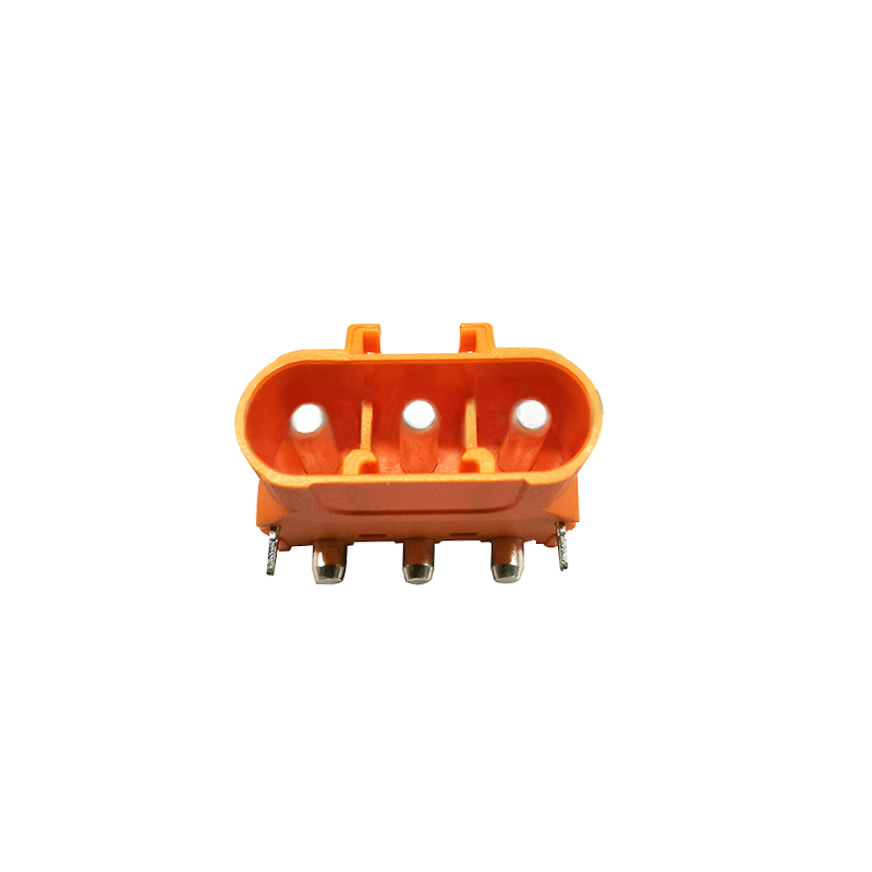 RJX Amass 10pcs Male 3PIN LCC30PW Copper Silver Plated Lithium Battery Connector For Smart Appliance
