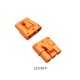 RJX Amass 3PIN LCC30 Copper Silver Plated Lithium Battery Connector For Smart Appliance